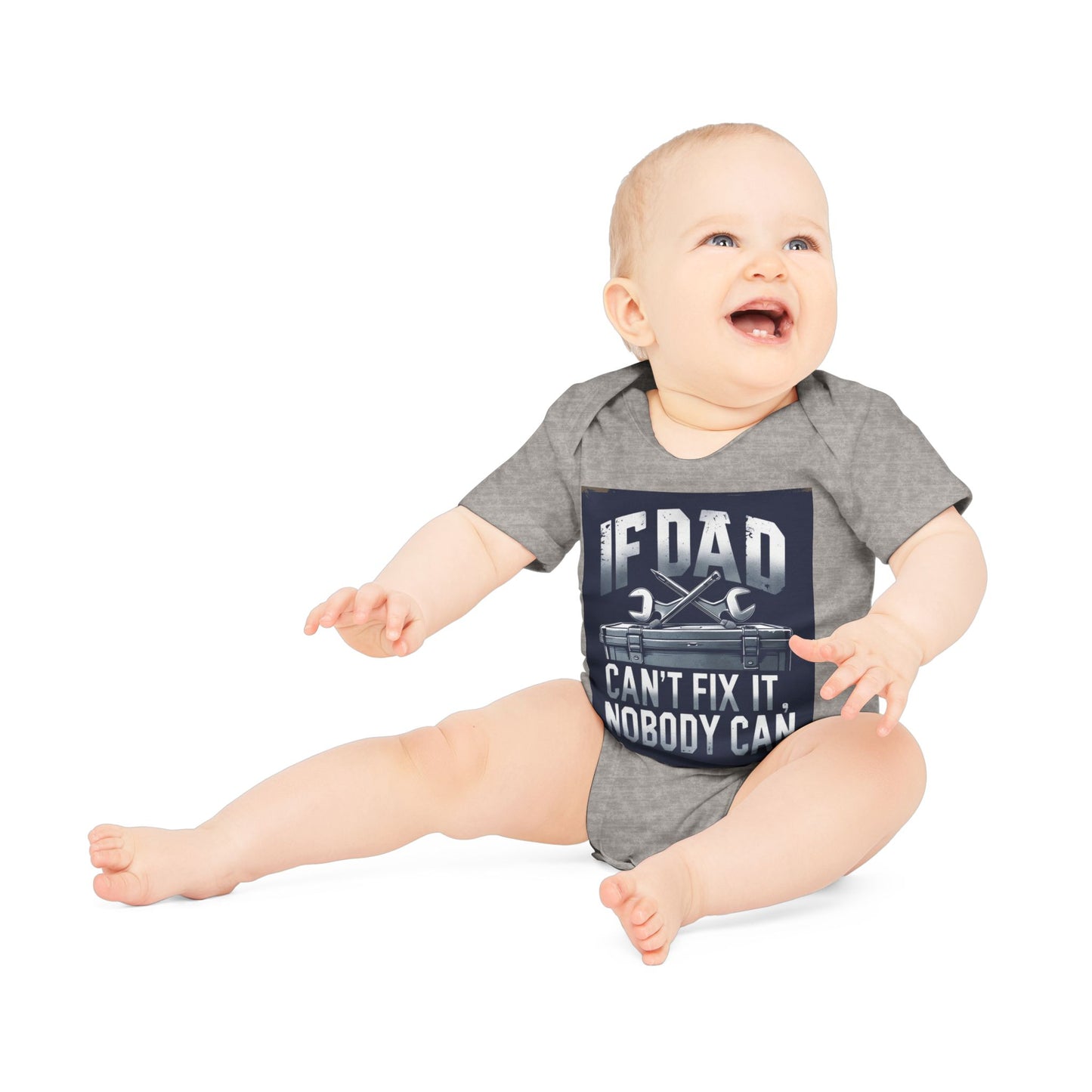 Baby Bodysuit - Special Father's Day Gift Organic Short Sleeve