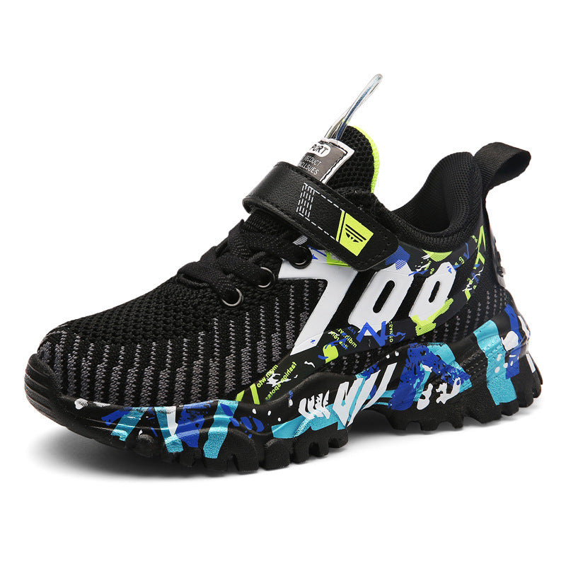 Young Children Breathable Mesh Shoes Fashion Casual Kids Sports Shoes Summer