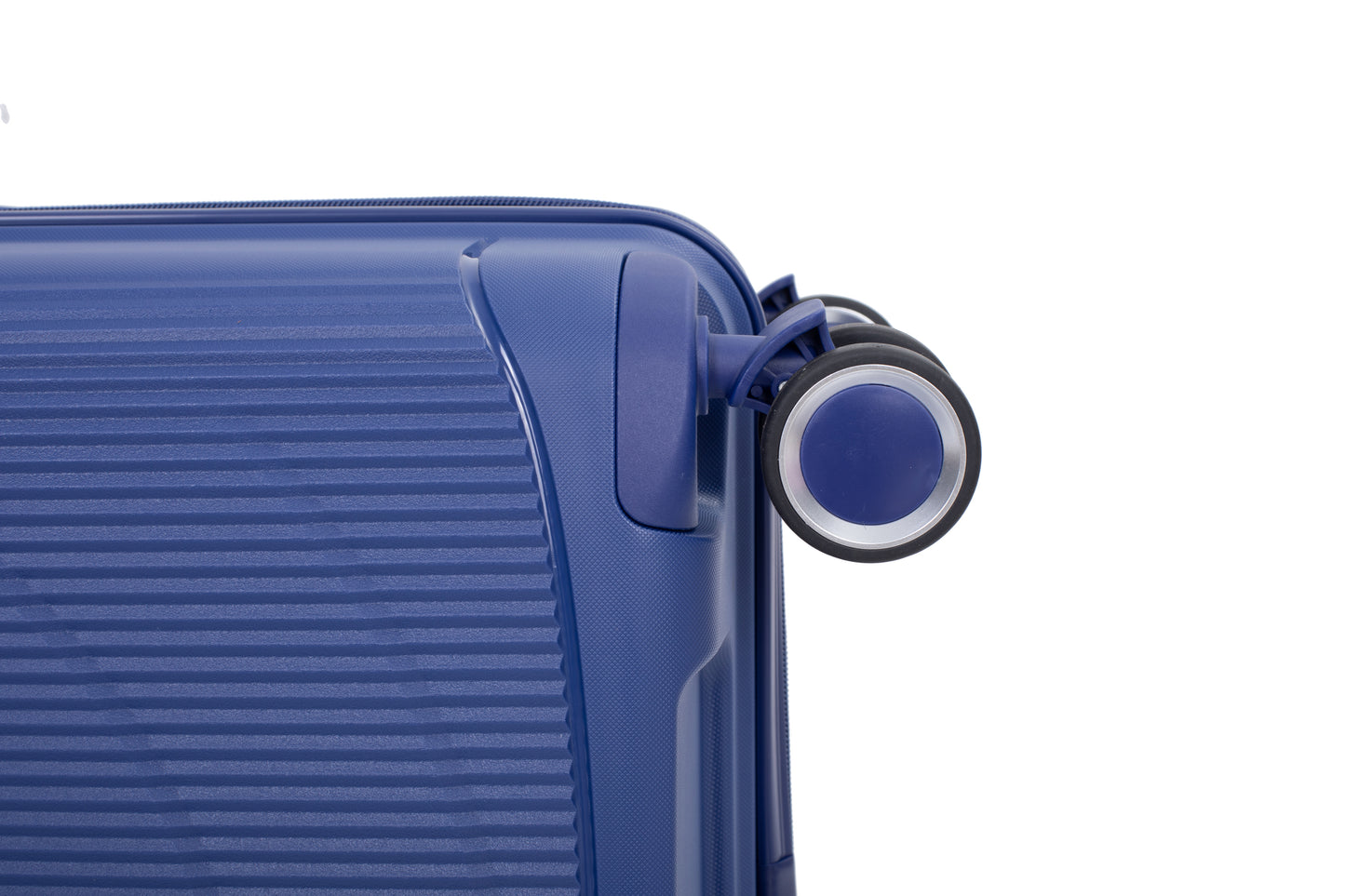 Erweiterbarer Hartschalenkoffer mit Doppel-Spinner-Rädern, PP-Gepäcksets, leicht, langlebig, 3-teiliges Set (20/24/28), Marineblau