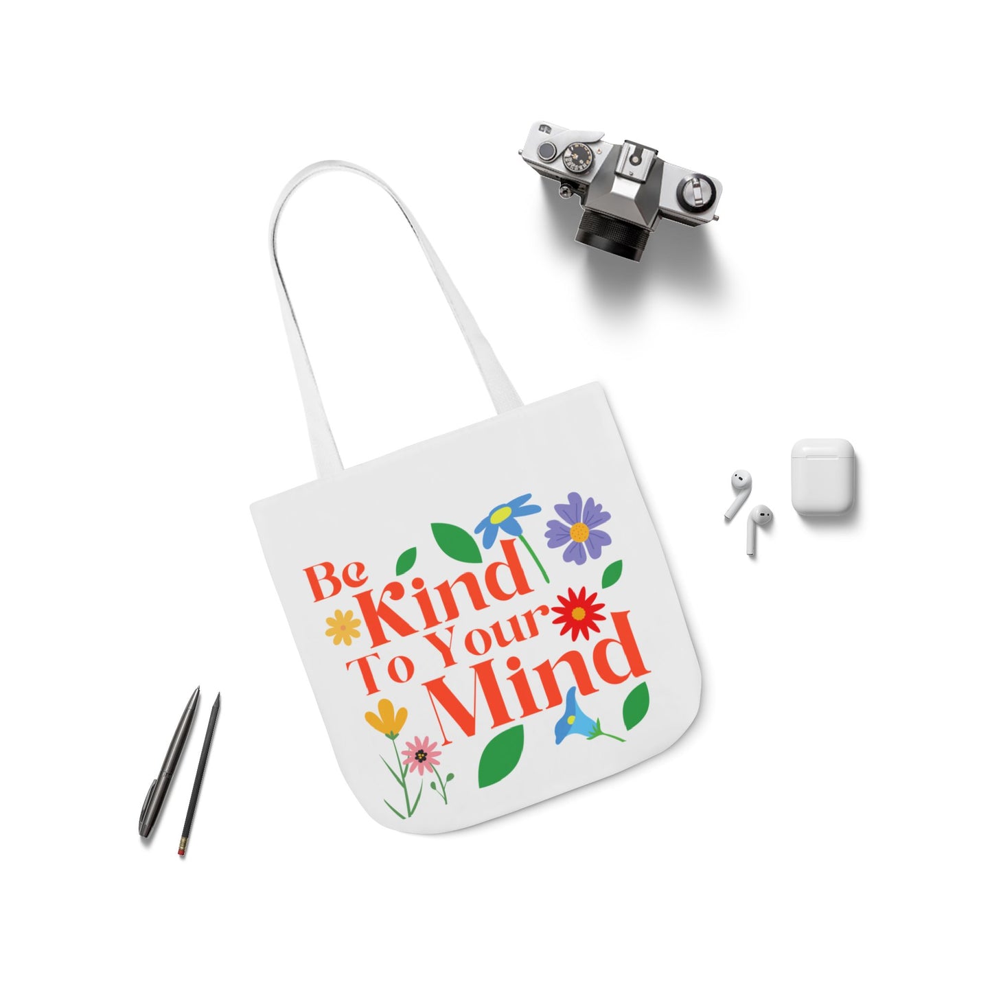 Canvas Tote Bag - Summer Beach Design