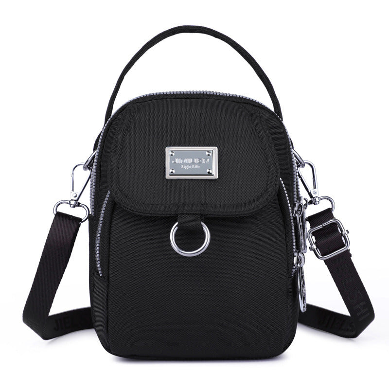 Crossbody Small Square Bag Multi-compartment Mobile Phone Bag
