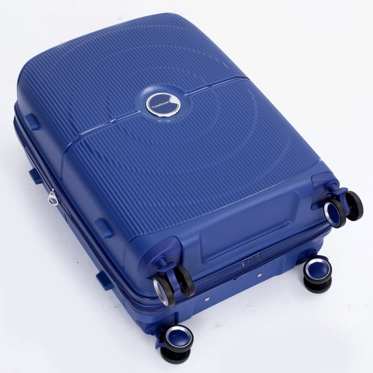 Erweiterbarer Hartschalenkoffer mit Doppel-Spinner-Rädern, PP-Gepäcksets, leicht, langlebig, 3-teiliges Set (20/24/28), Marineblau