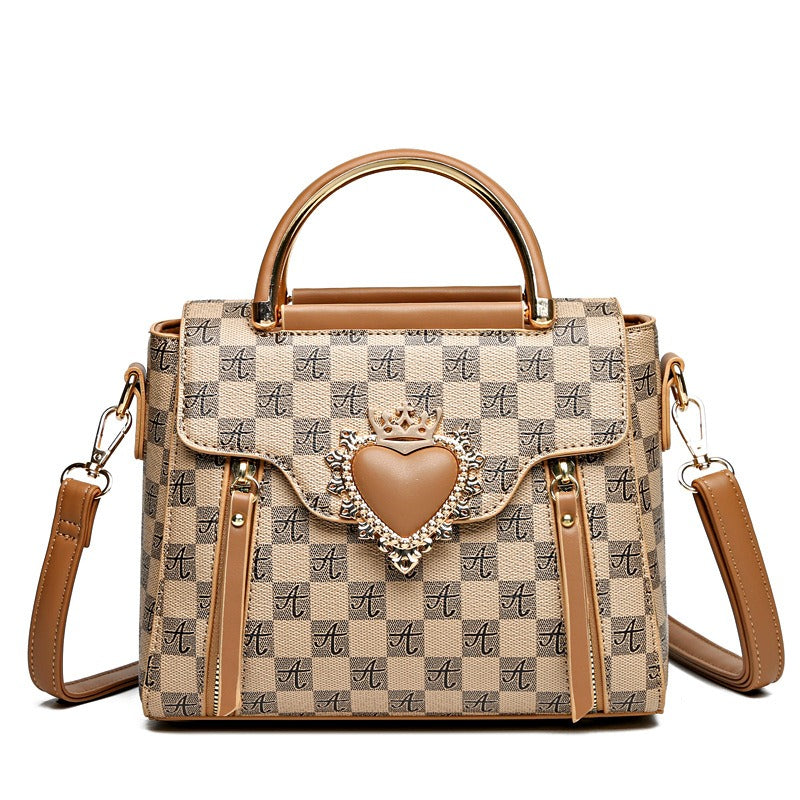 New all match print niche design sense handbag fashion mini shoulder bag for women