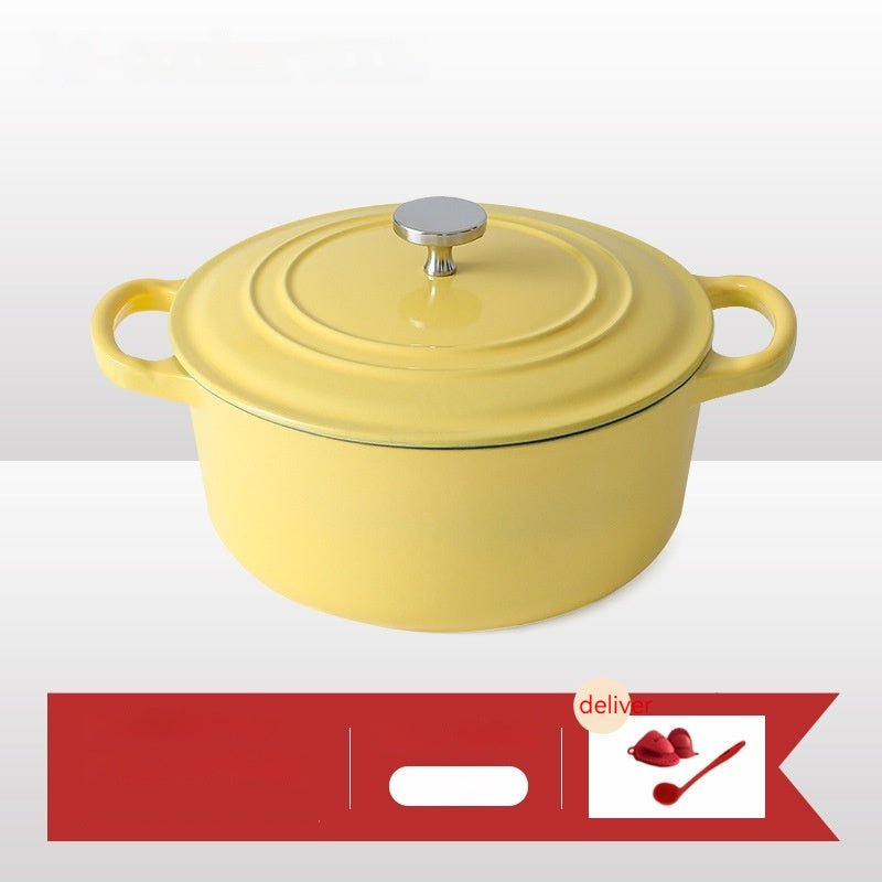 Dutch Iron Cooker Emaille Suppentopf Verdickter Gusstopf