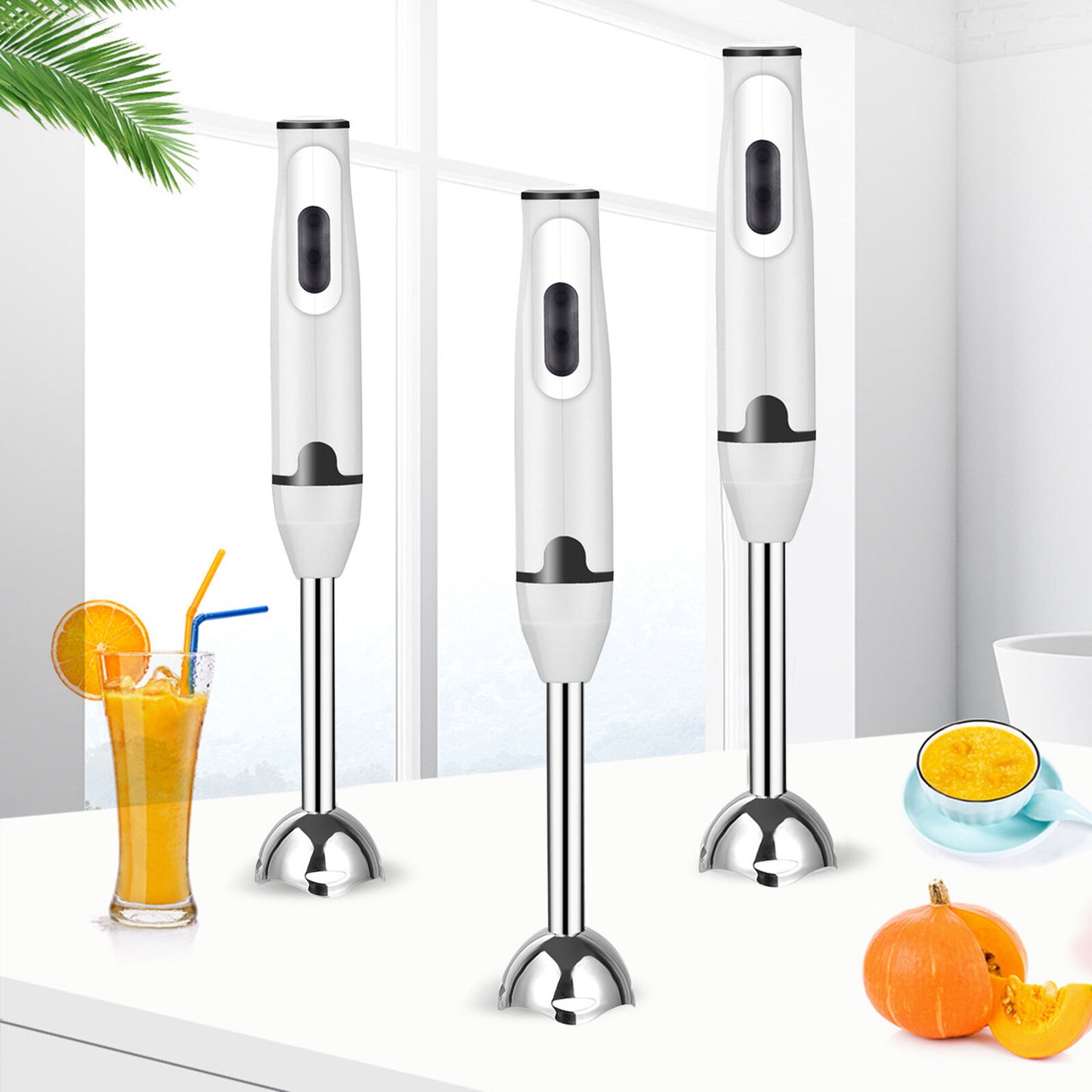 Stabmixer, 400 W, elektrischer Stabmixer, Curry-Püree, Küchenmaschine und Mixer