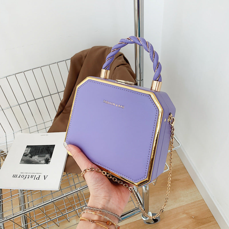 Mini Women's Bag Shoulder Bag Cosmetic Bag Trendy Backpack Lady's Bag Hard Shell Stereotyped Bag