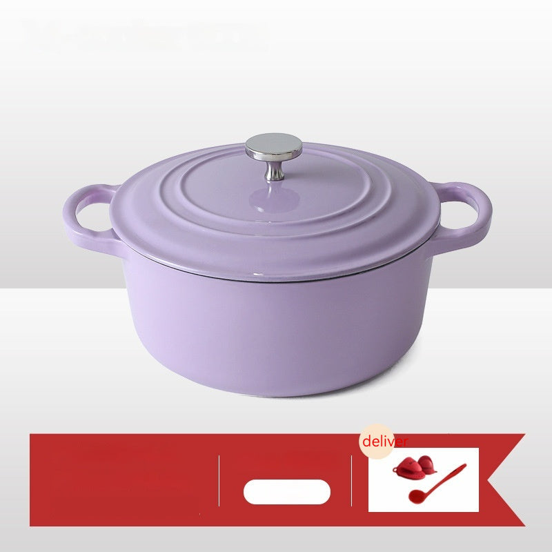 Dutch Iron Cooker Emaille Suppentopf Verdickter Gusstopf