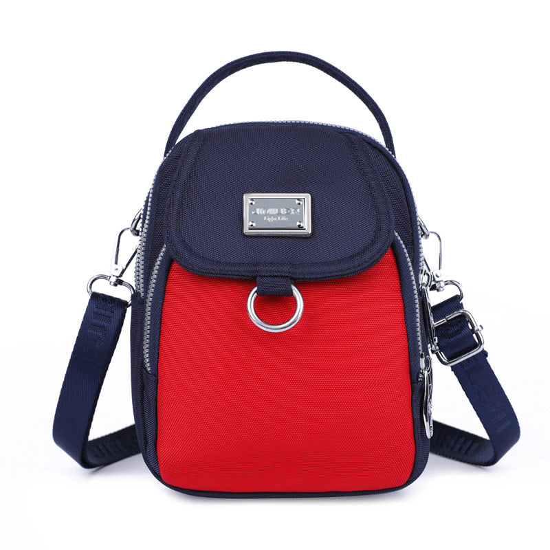 Crossbody Small Square Bag Multi-compartment Mobile Phone Bag