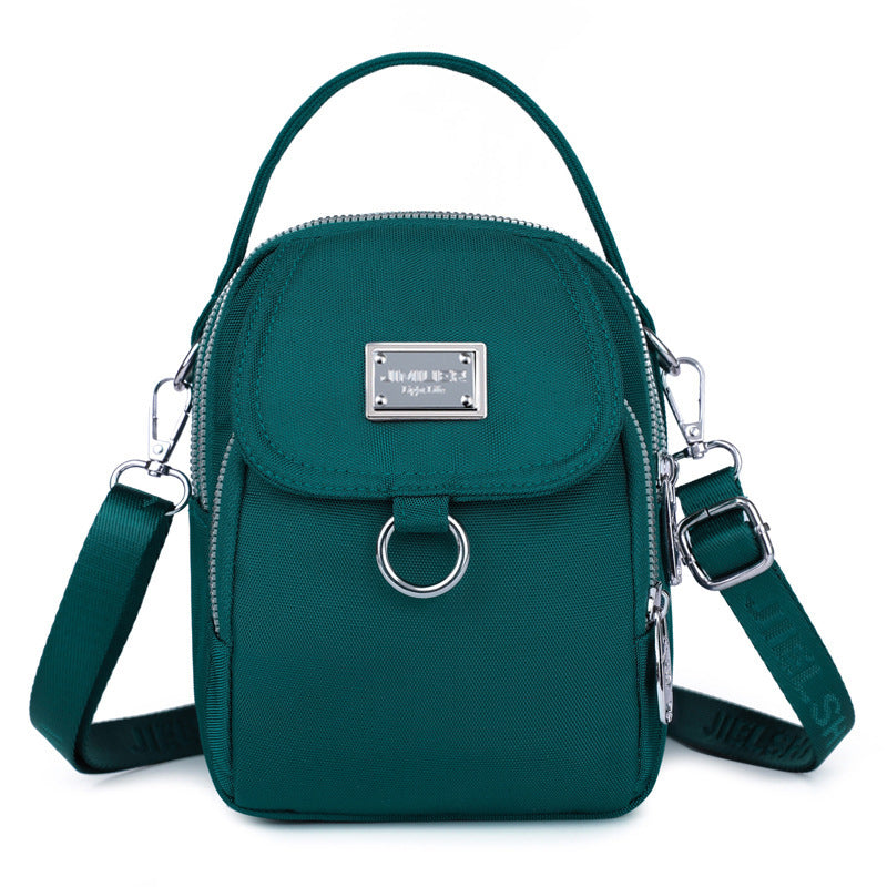 Crossbody Small Square Bag Multi-compartment Mobile Phone Bag