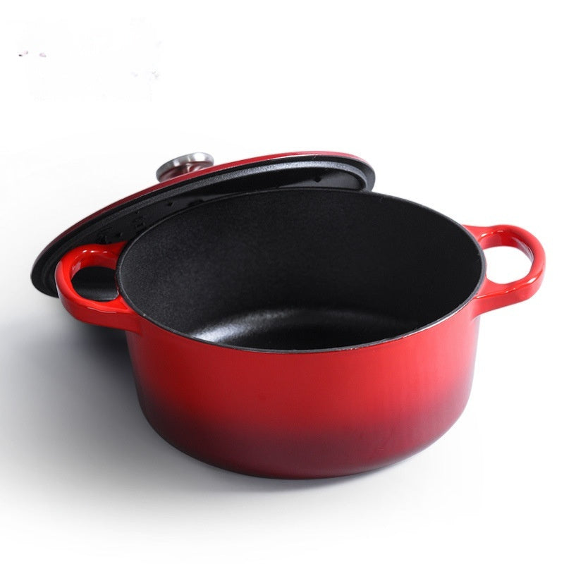 Dutch Iron Cooker Emaille Suppentopf Verdickter Gusstopf