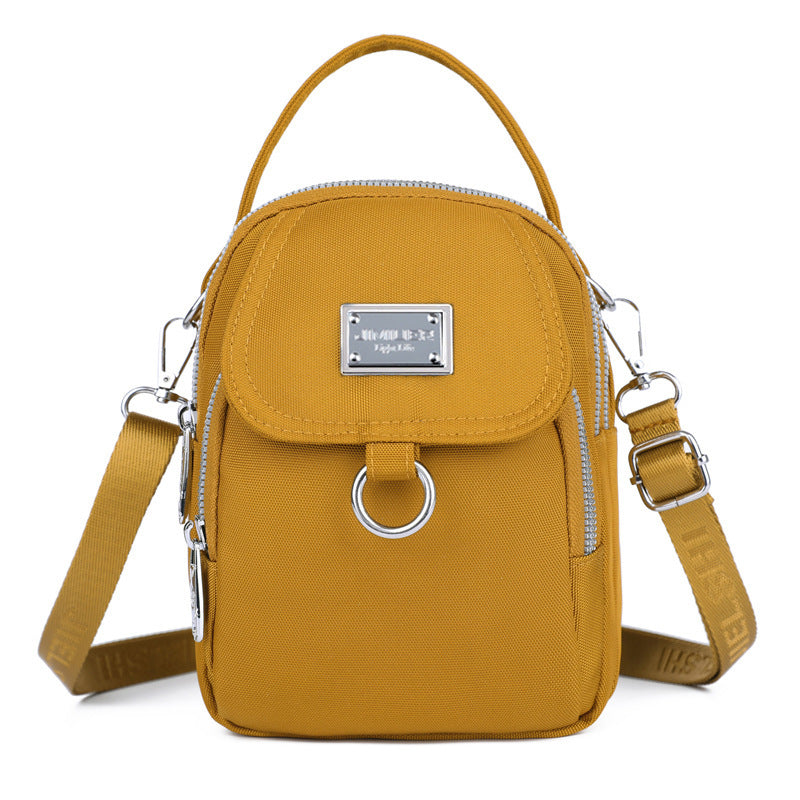 Crossbody Small Square Bag Multi-compartment Mobile Phone Bag