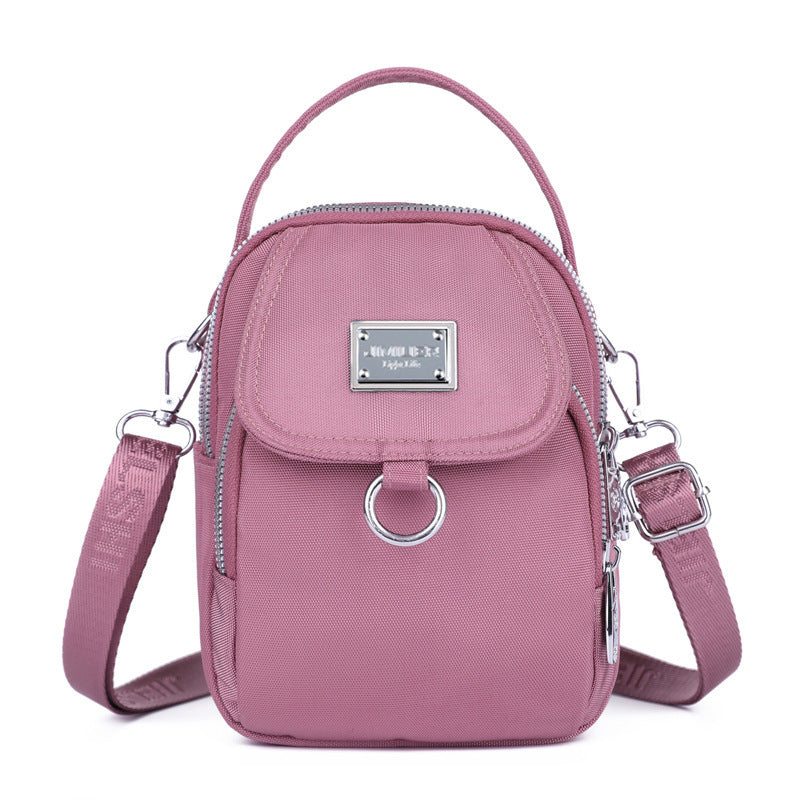 Crossbody Small Square Bag Multi-compartment Mobile Phone Bag