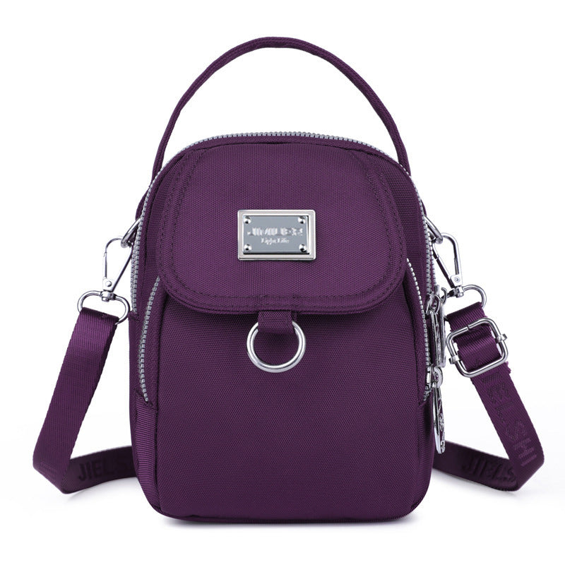 Crossbody Small Square Bag Multi-compartment Mobile Phone Bag