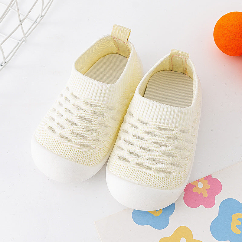 Baby Toddler Shoes Soft Sole Fly Knit Mesh Surface Breathable