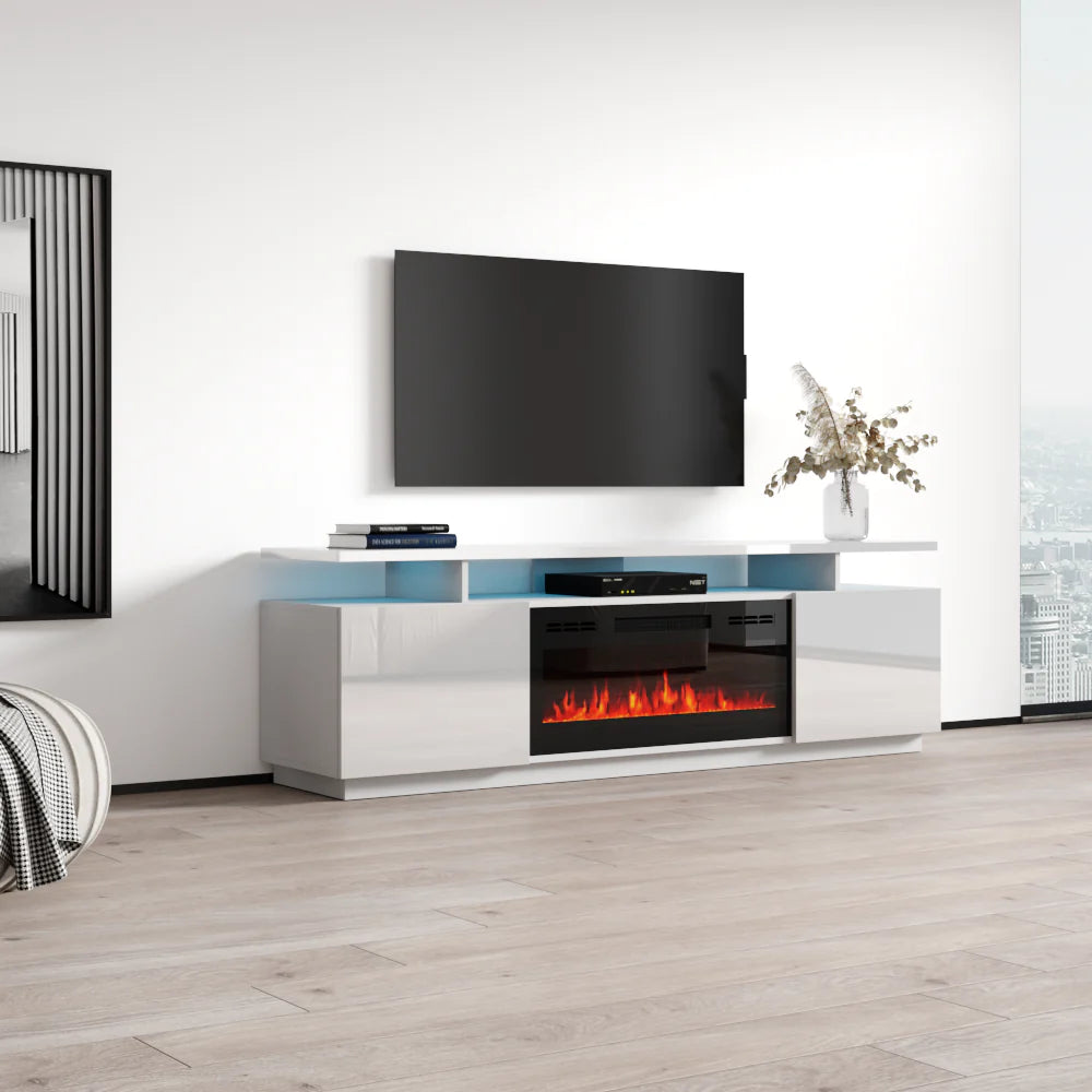 Eva-Kbl Fireplace TV Stand