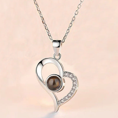 Heiße Valentinstagsgeschenke Metall Rose Schmuck Geschenkbox Halskette für Hochzeit Freundin Halskette Geschenke