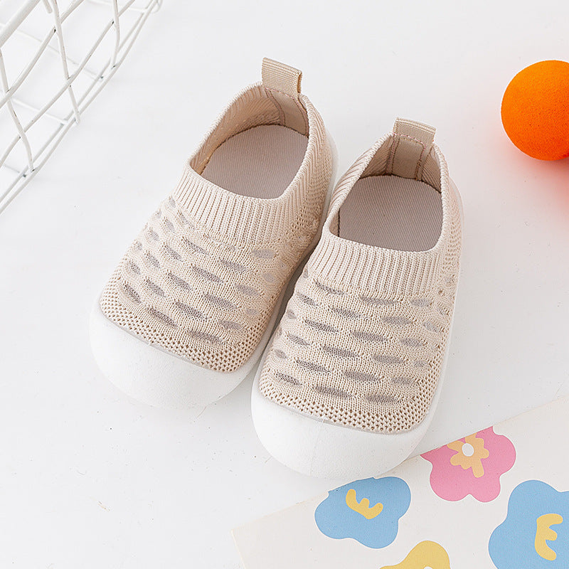 Baby Toddler Shoes Soft Sole Fly Knit Mesh Surface Breathable