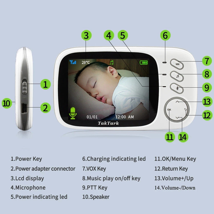 Wireless Baby Monitor Household Baby For Good Safety