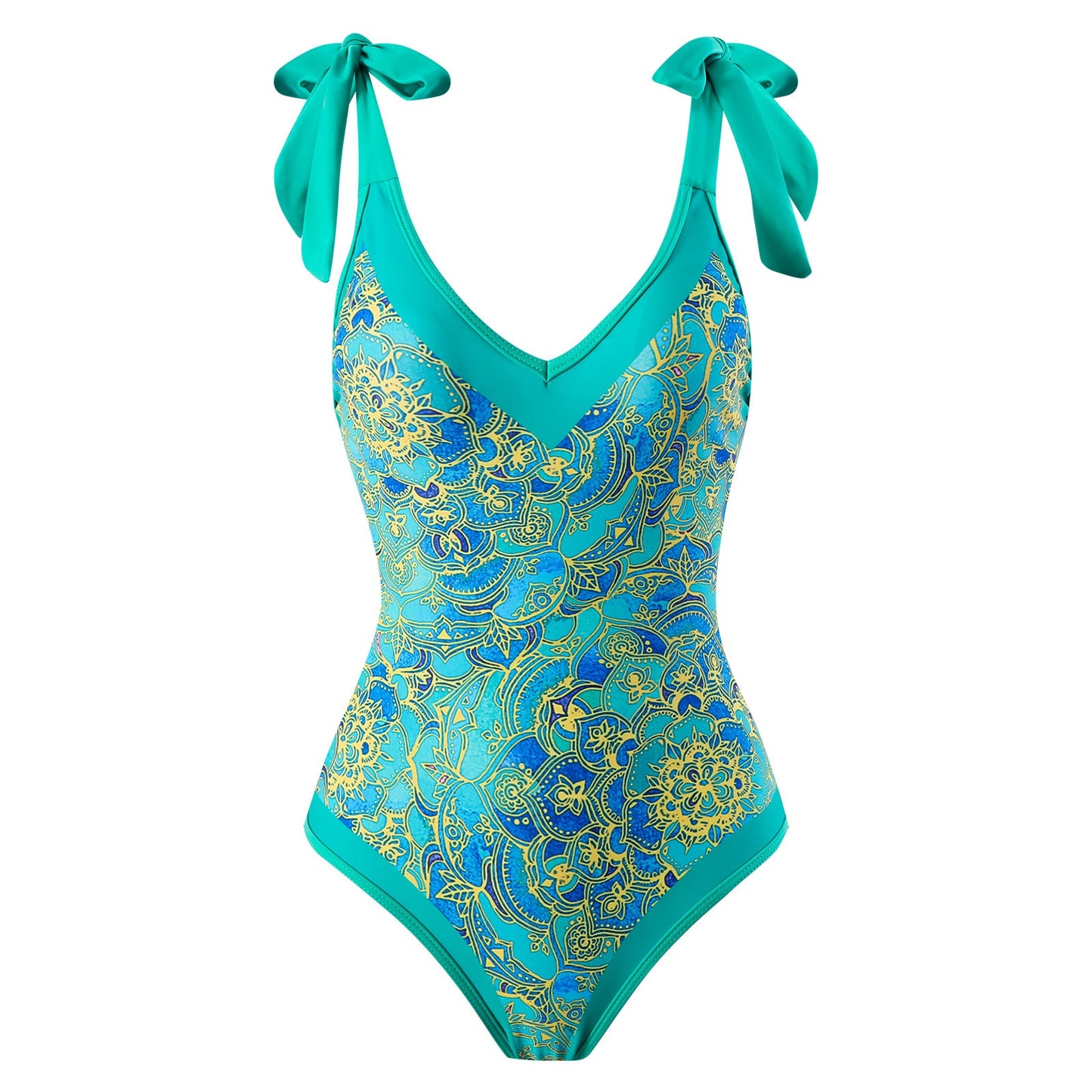 The best summer swimsuit for women, slimming and retro foreign trade strapping swimsuit set, chiffon