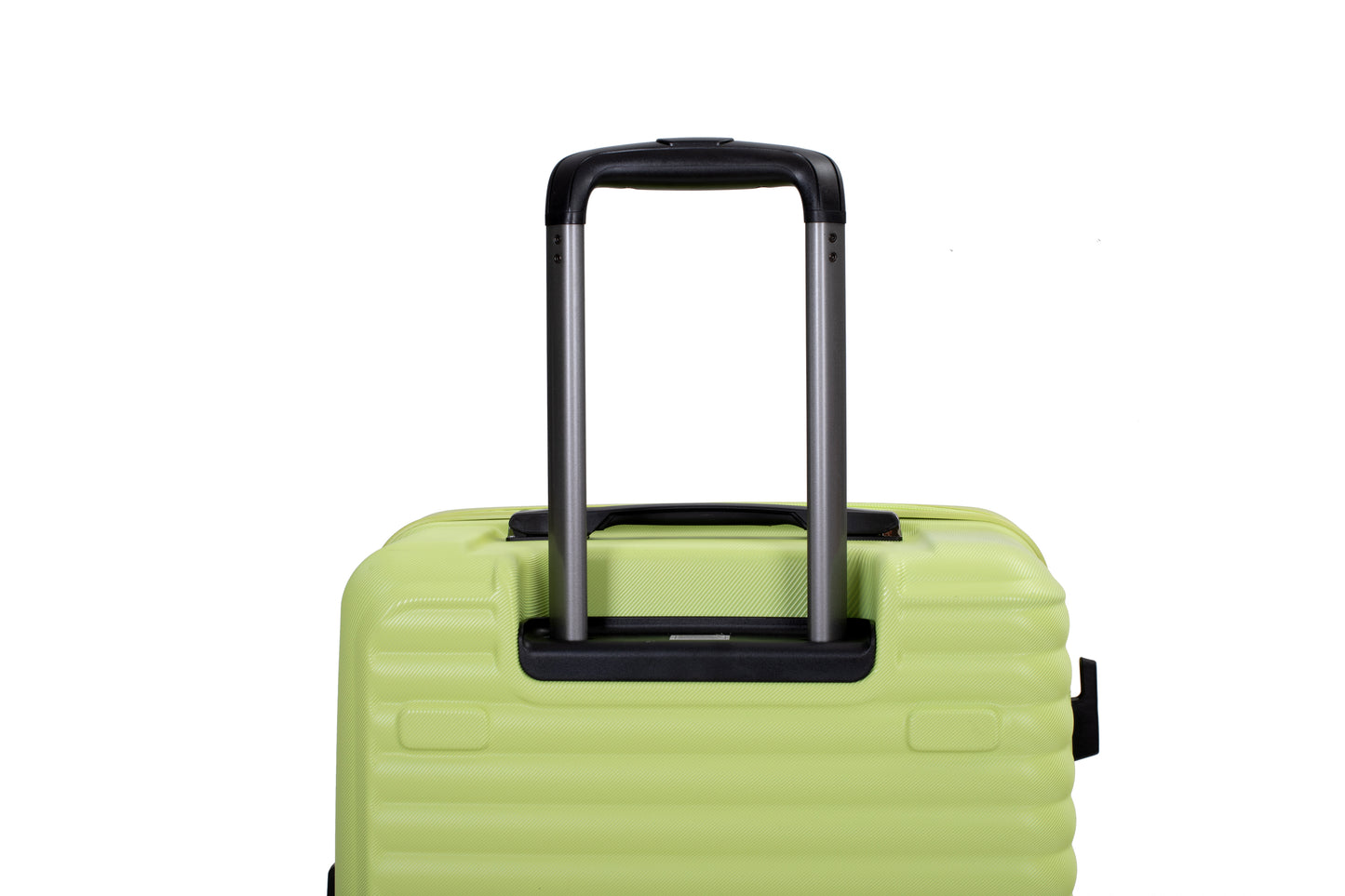 3 Piece Luggage Sets PC+ABS Lightweight Suitcase with Two Hooks, 360° Double Spinner Wheels, TSA Lock, (20/24/28) Light Green