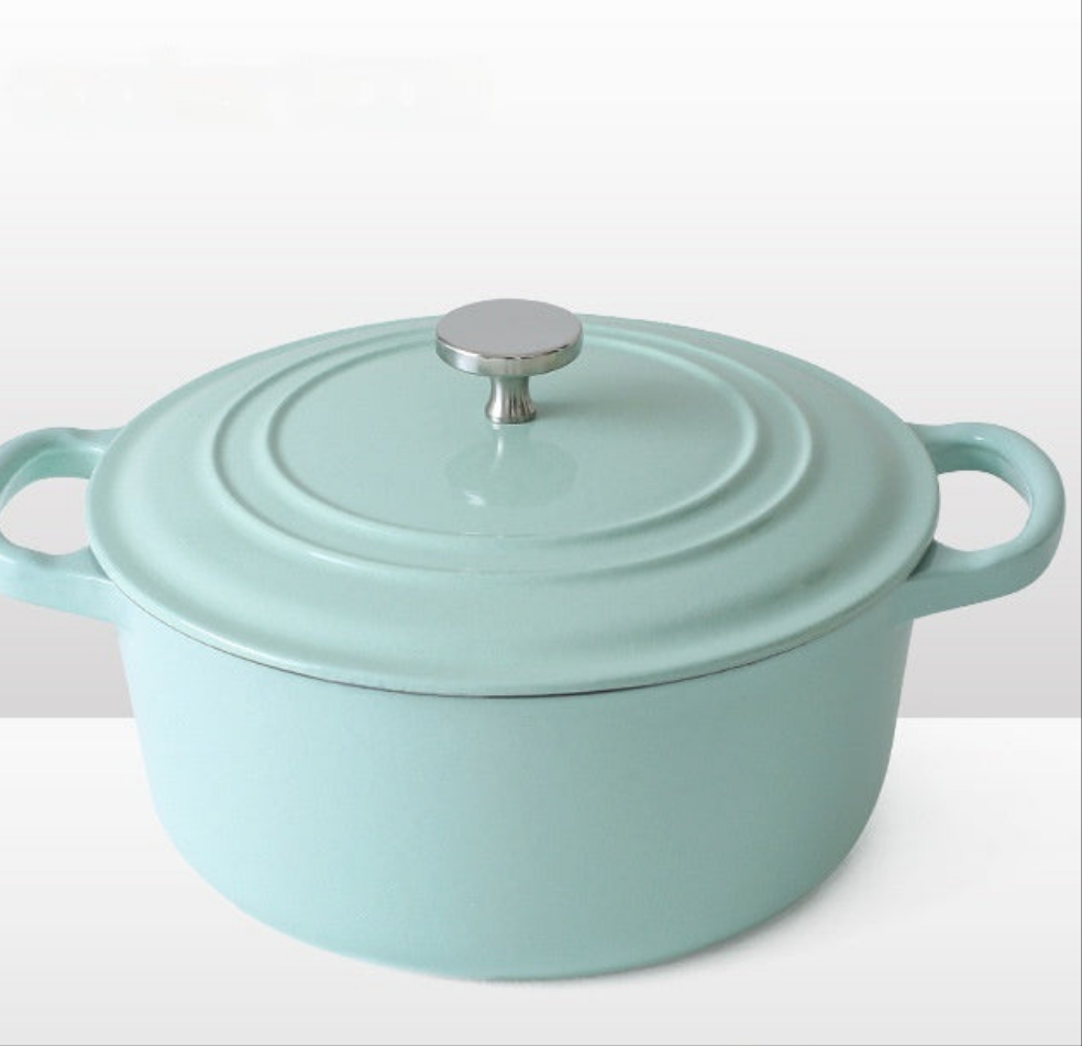 Dutch Iron Cooker Enamel Soup Pot Thickened Cast Pot