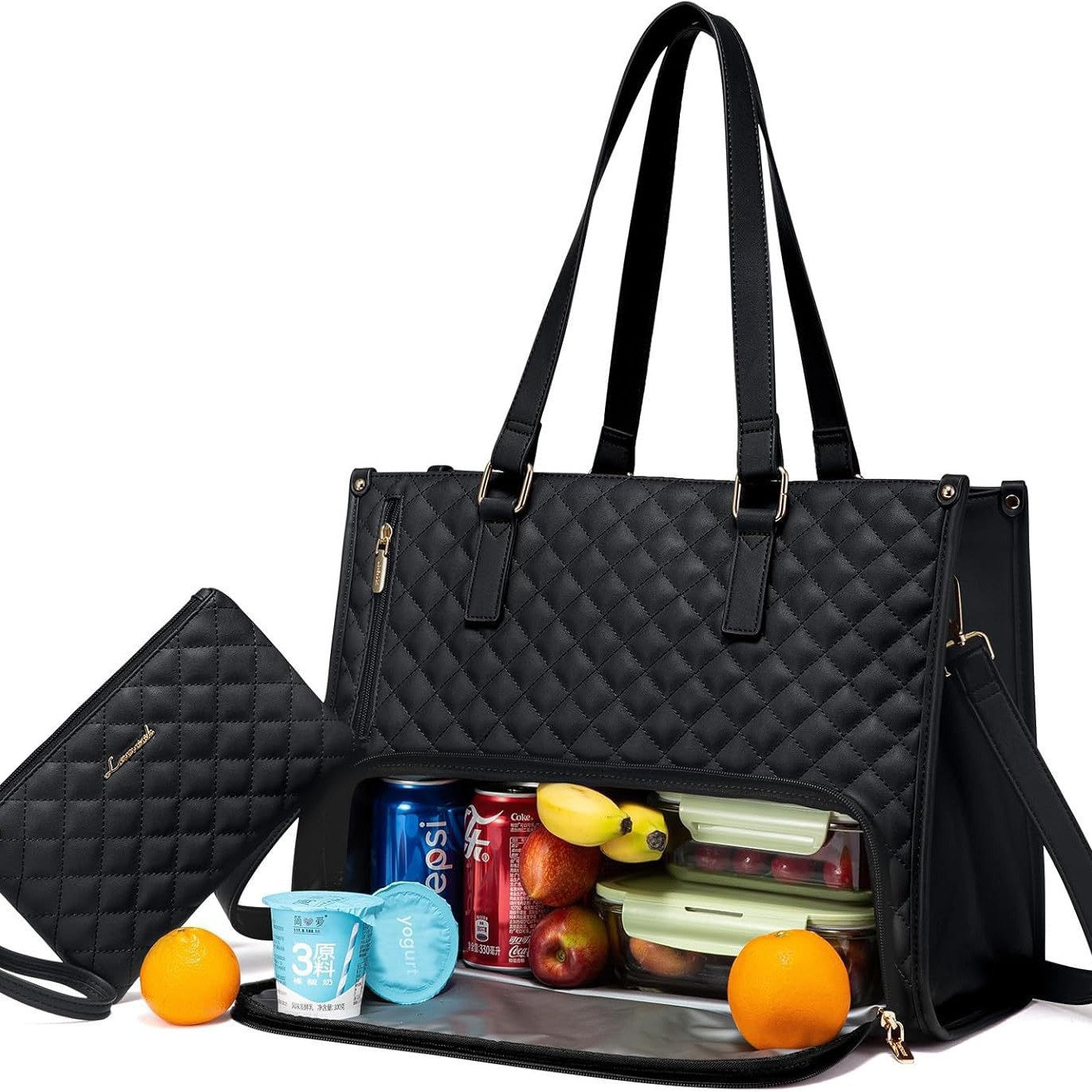 Stylish Quilted Lunch Tote – Insulated, Leak-Proof & Multi-Functional Handbag