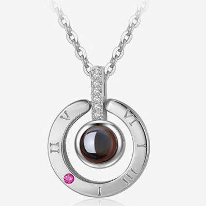 Heiße Valentinstagsgeschenke Metall Rose Schmuck Geschenkbox Halskette für Hochzeit Freundin Halskette Geschenke